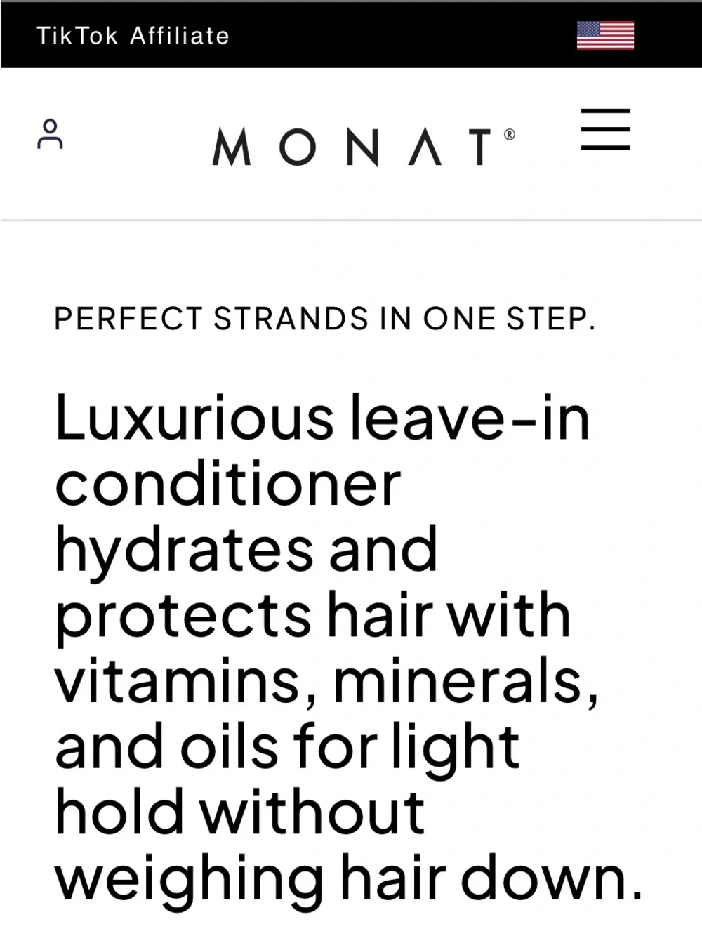 Monat Studio One CC Cream Leave-In finishing Perfector- wet OR dry hair
